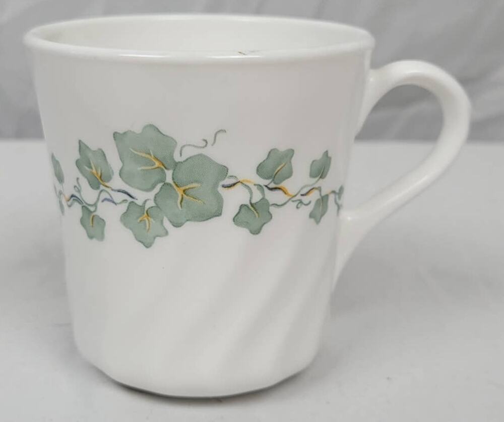 Corning Ware Corelle Callaway Swirl Ivy Tea Coffee Cup Mug